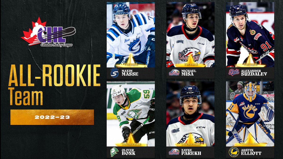 Take a look at the CHL All-Rookie Team! #CHLAwards