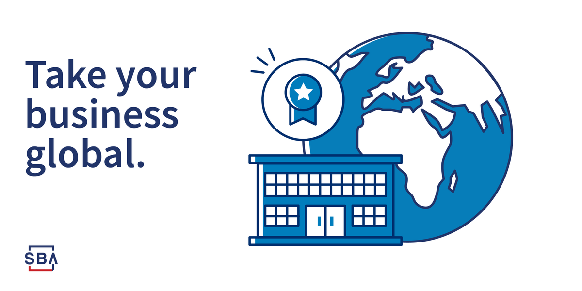 Are you exploring exporting? Check out SBA resources to help you take your business global:  sba.gov/exporting