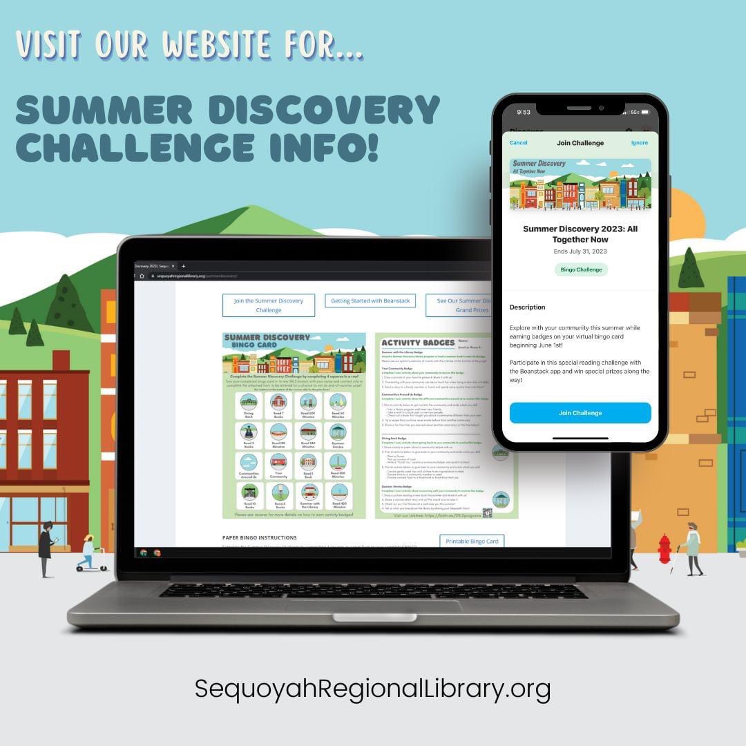 SequoyahRegLib's tweet photo. What are you looking forward to most this summer?
#SeqLib #GeorgiaLibraries #SummerDiscovery2023 https://t.co/2HPRBY8G0s