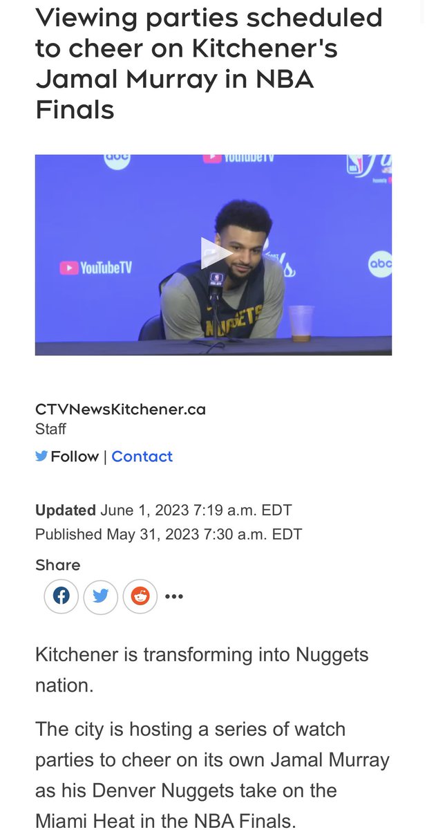 Blue Arrow Collector on Twitter "Jamal Murray’s hometown, Kitchener