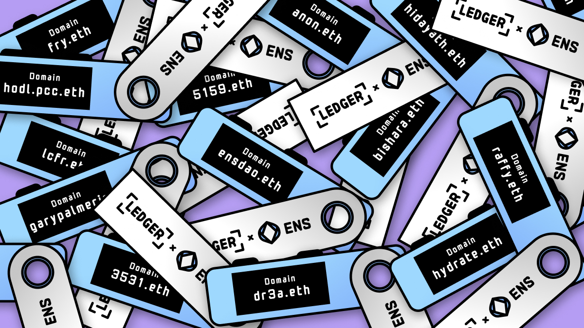 🔥 .eth names now resolve on <a href="/Ledger/">Ledger</a> devices, making transactions safer and more human readable

🎉 To celebrate, we have 5 Ledger Nano S Plus to give away — winners will be announced next Friday (June 9)

👇 Drop your ENS below &amp; follow <a href="/ENS_DAO/">ensdao.eth</a> to enter!