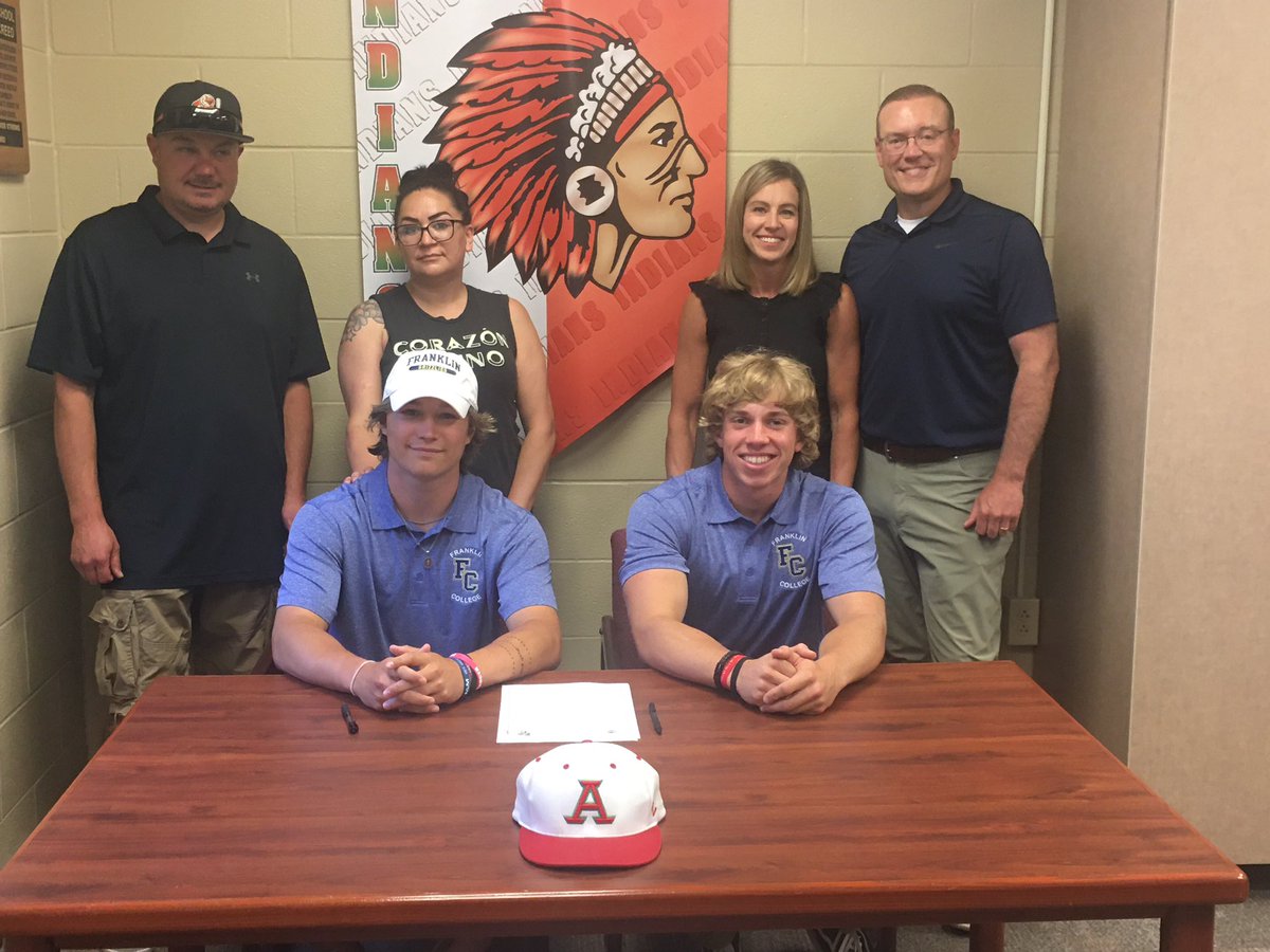 Drew Baker and Kairo Parks will be furthering their academic and baseball careers at Franklin College in the Fall. Good luck to both in their future plans