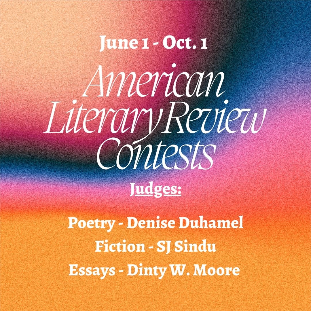 ALitReview's tweet photo. Our summer contest is open! $1000 prize money plus publication in our Spring 2024 issue to a poet, essayist, and short fiction writer. Our contest judges are Denise Duhamel in poetry, SJ Sindu (@sjsindu) in Fiction, and Dinty W. Moore (@brevitymag) in Essay. Send us your gems! https://t.co/W8r8Mi6BK9
