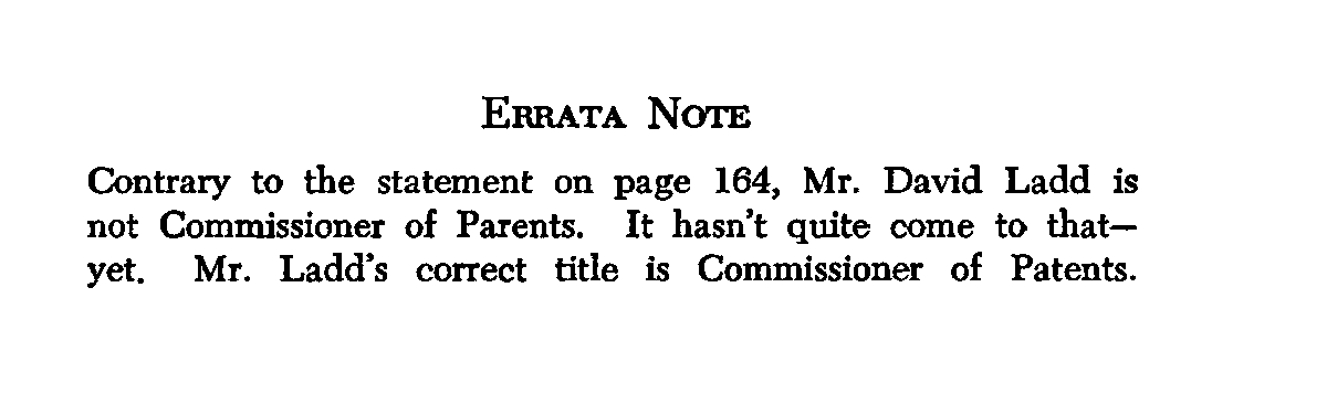 Only two days left at the @USNatArchives. Scanning like crazy. Going through material related to the tenure of Commissioner David L. Ladd (1961-1963) I give you a truly great errata notice from his presentation in New Frontiersmen (1961).