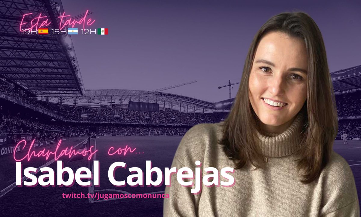 🗓 ESTA TARDE
⏰ 19H

📍 twitch.tv/jugamoscomonun…

Charlamos con Isabel Cabrejas, Women's Football Development Manager en <a href="/Zone4Football/">4-Football</a>, para conocer sus proyectos y la visión que tienen del fútbol femenino.

Nos hablará tb del programa de becas con <a href="/WSSBarcelona/">Women's Soccer School</a> y <a href="/EntainFdn/">Entain Foundation</a>
