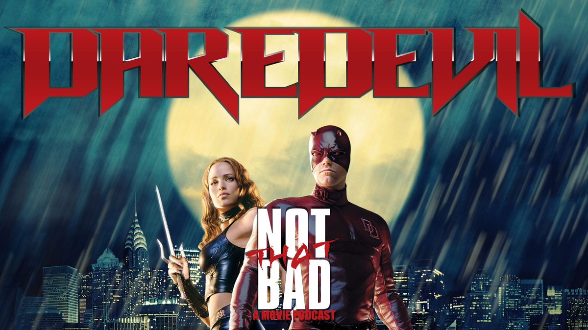 A new episode of Not That Bad is OUT NOW! Check out our conversation on the very 2003 #Marvel film #Daredevil!

youtu.be/fcGfGcaWJxo

open.spotify.com/episode/3Vp1H8…

podcasts.apple.com/us/podcast/not…

#MCU #Elektra #JenniferGarner #BenAffleck #movie #comics #film #notthatbad #podcast