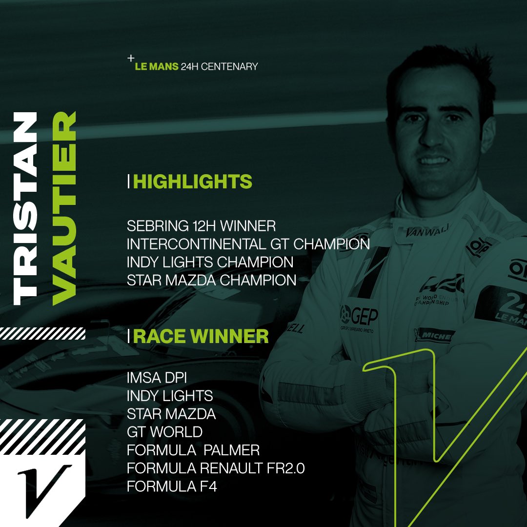 Our drivers! 💪🏻 Tom 🇫🇷 His 4th Le Mans 24 Esteban 🇦🇷 His 1st Tristan 🇫🇷 His 2nd