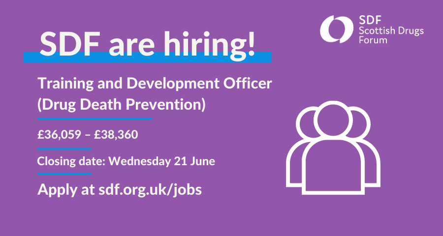 We are hiring! This person will maximise peer naloxone delivery by training peers, particularly people in prison & provide ongoing support & develop a national peer network to enhance the delivery of naloxone by people who have experience of drug use. buff.ly/3kU9H3P