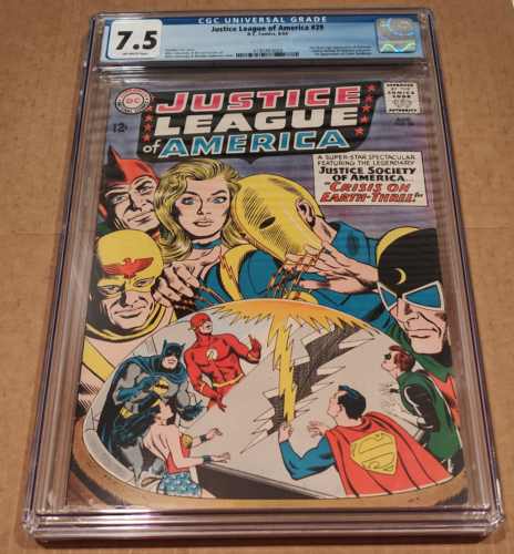 ad eBay - Justice League of America #29 CGC 7.5 OW unpressed JSA 1st Silver Age Starman ebay.com/itm/1345944620…