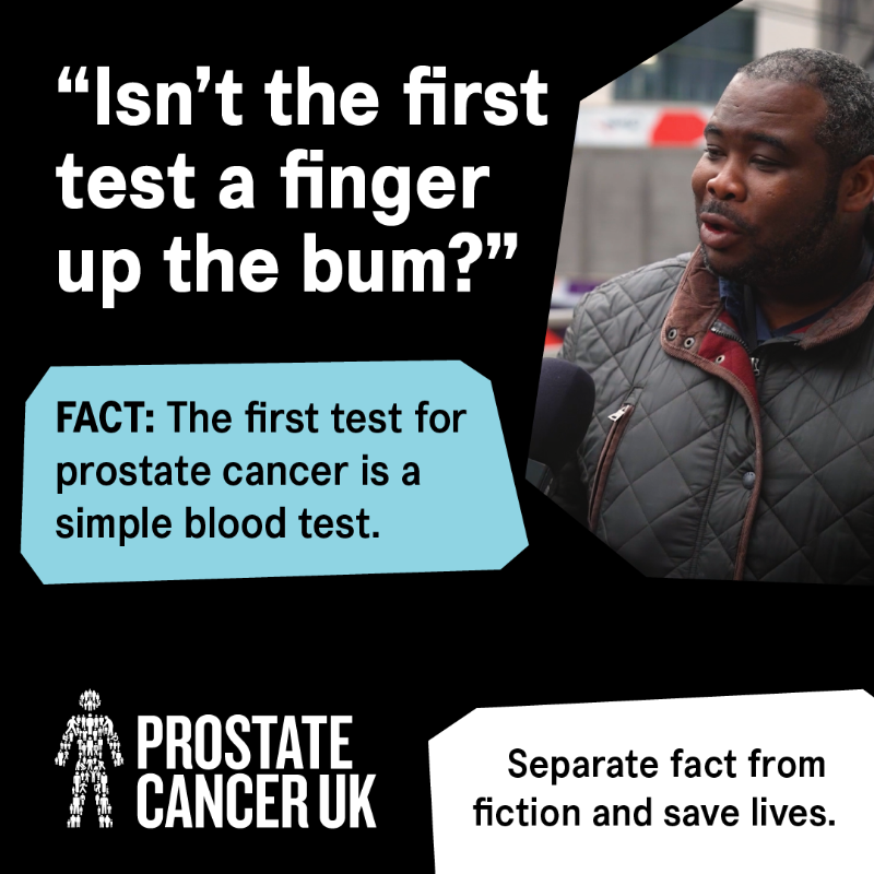 ProstateUK's tweet photo. 🤔 “What on Earth is a prostate?!” 

We took to the streets to bust some prostate cancer myths. And to clear a few things up. 

Separate fact from fiction and help save lives. 

Take our 30-second risk checker now. #MensHealthWeek