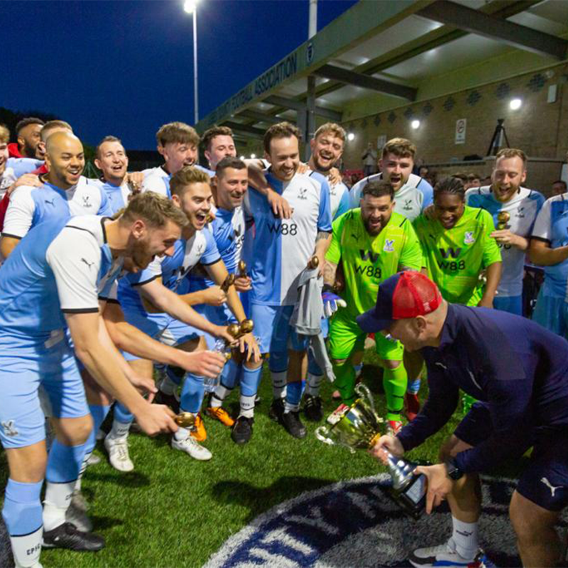CPFC's tweet photo. One final time ❤️💙

Grab a ticket to @The_REMF's last ever challenge match.

🗓 Friday 2nd June
⌚️ 7pm KO
📍 The Amex