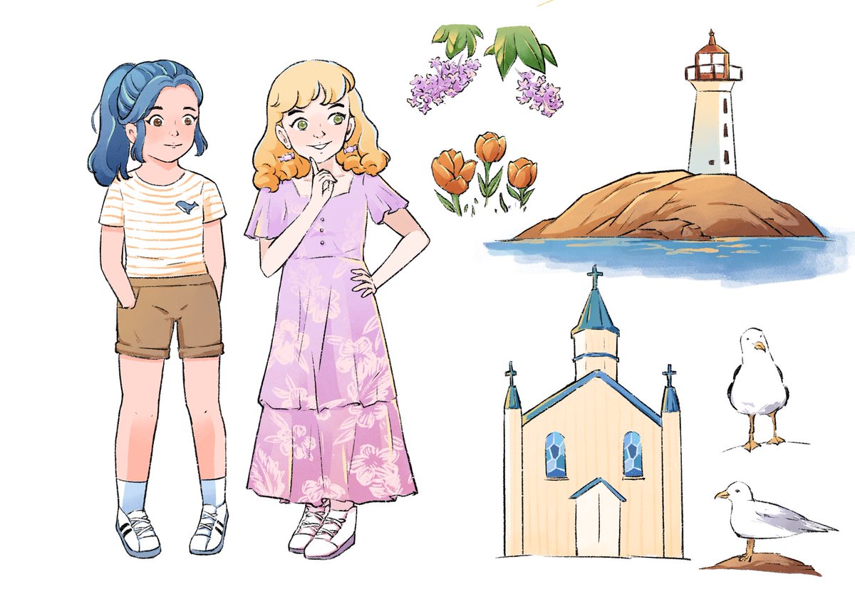 THE MAGIC FISH x THE THING ABOUT JELLYFISH

12-year-old Julianna rediscovers her passion for biology through understanding nature at an island art camp. #KidLitPit #mg #gn 

- A world with all shades of blue🌊🌌
- Science and nature through stories🌱
- An ecosystem to be saved🐠