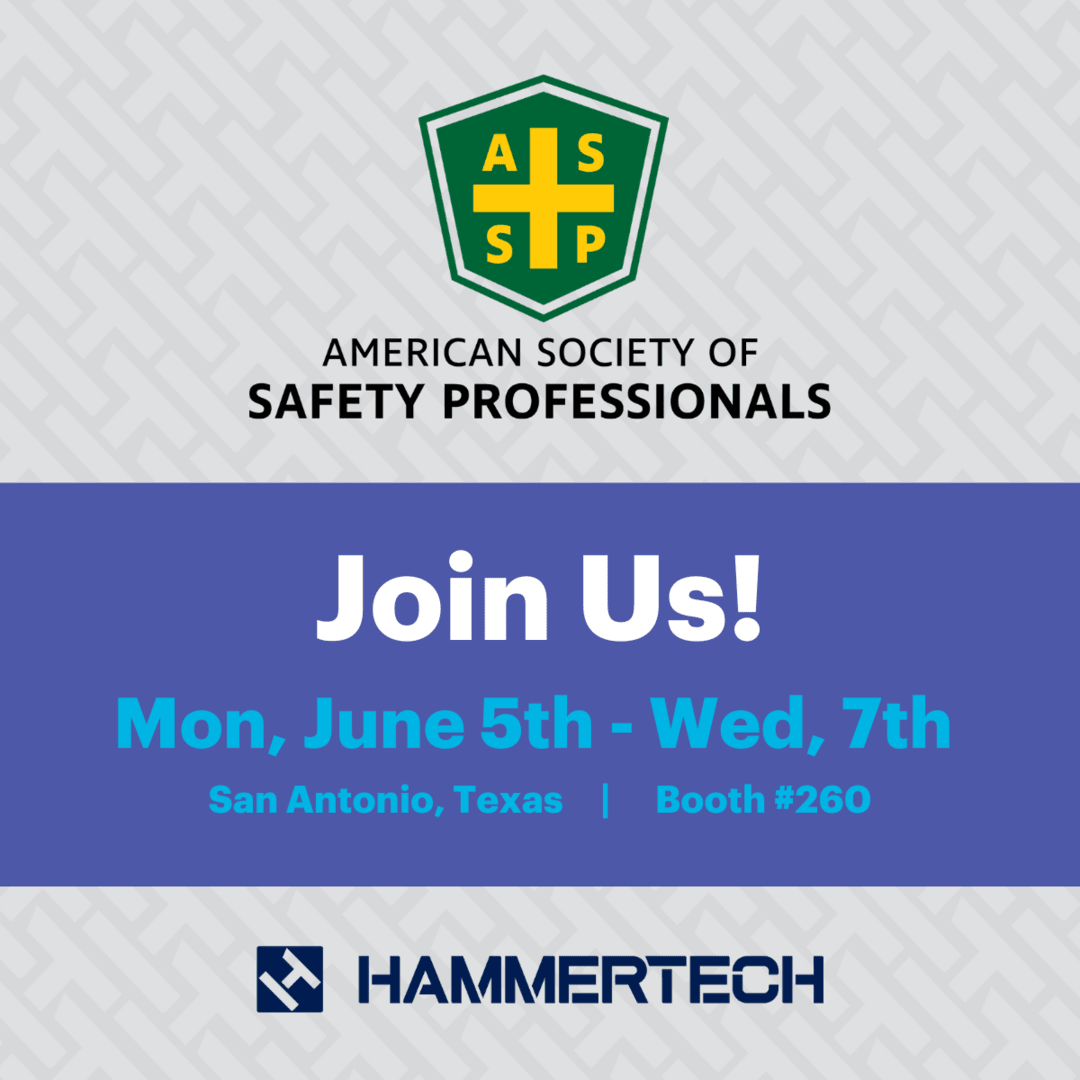 We’re attending the ASSP Safety Conference + Expo in San Antonio, TX June 5th-7th! Come stop by our booth #260 for swag, games, and insightful conversations with our team of safety industry experts!

We hope to see you there!

#Safety23 #ASSP #SafetyTechnology #EHS