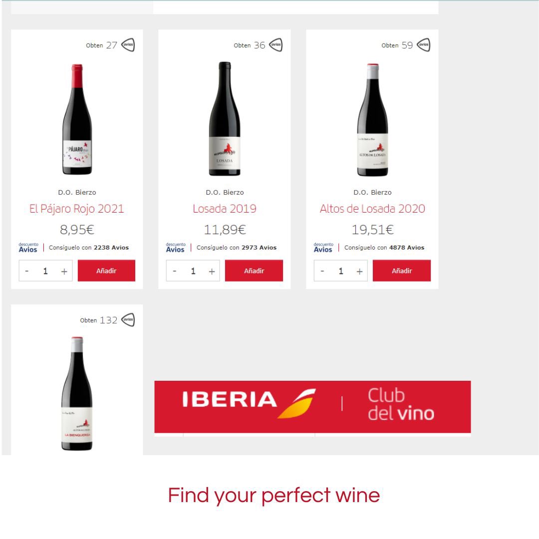 LosadaVinos's tweet photo. Club de vinos Iberia @Iberia, ahora puedes cambiar tus avios por Losada #clubdevinos #losada #avios #bierzo https://t.co/MOeYSmi4yS https://t.co/Ns42iJHtcN