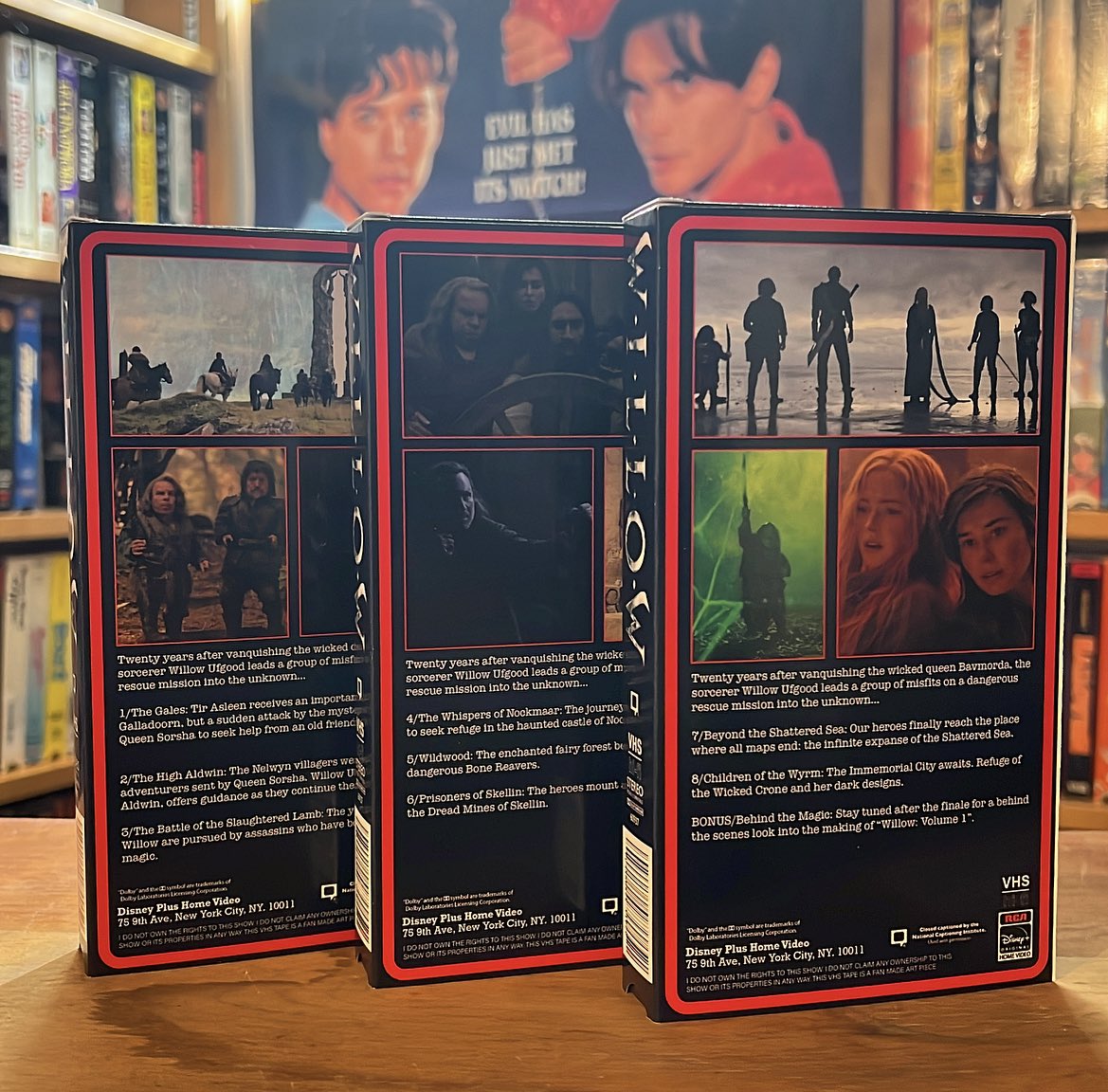 FlashbackVideo_'s tweet photo. Disney might have removed the Willow series from Disney+ but you can’t stop fans from supporting their shows, especially if they’re Tapeheads!
.
.
.
.
#vhs #customvhs #tapehead #vhstapes #vhsishappiness #vhsforever #bekindrewind #physicalmedia #willow #willowseries #80s https://t.co/NmaK5MIeEe