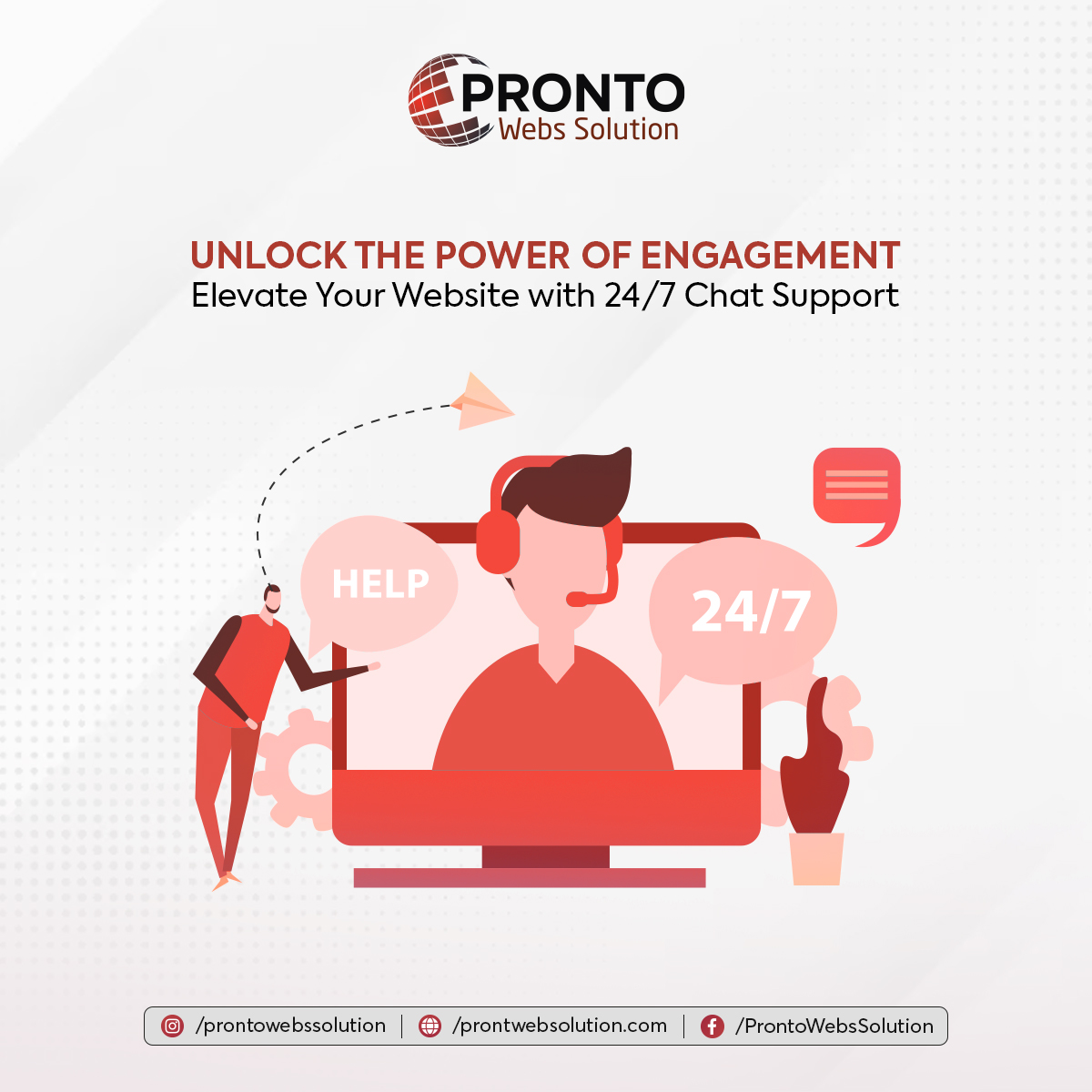 PWebsSolution's tweet image. Struggling to generate leads? Enhance your website&apos;s user experience with Pronto Web Solution&apos;s 24/7 chat support. Engage and convert visitors like never before!
Contact us on prontowebssolution.com  to learn more!
#chatsupport #ProntoWebSolution
