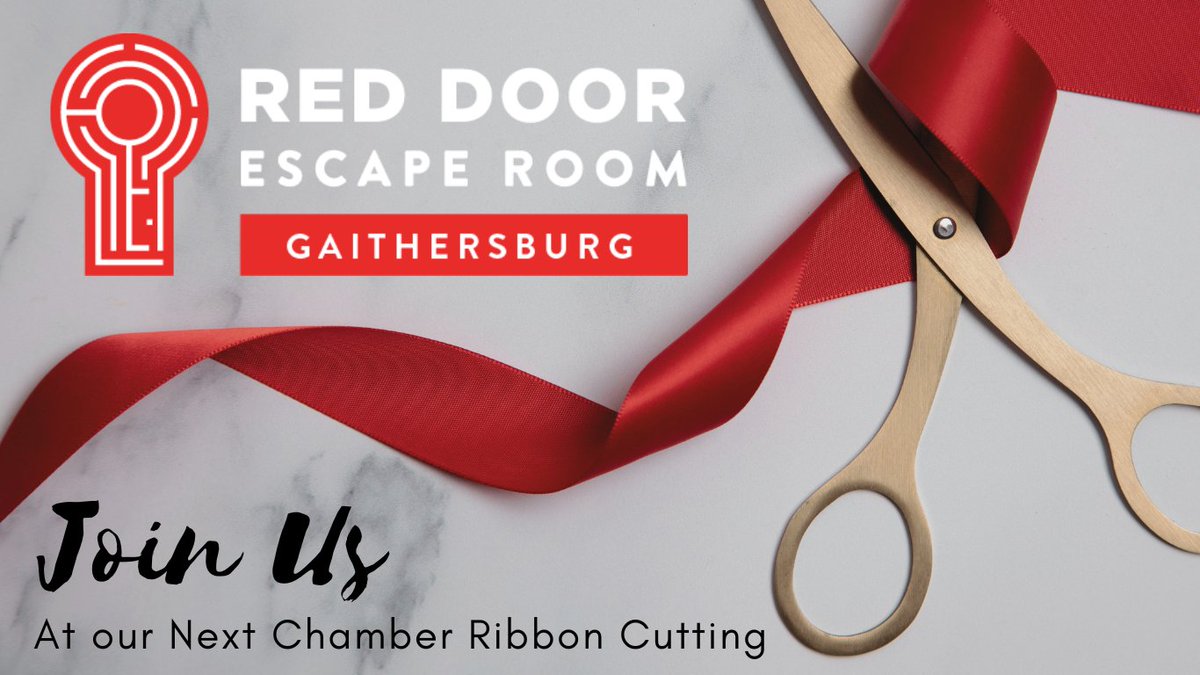 Mark your calendars for our first June ribbon cutting to celebrate the new escape room opening at <a href="/RIOLakefront/">rio</a> ! 📷 Join us next week on June 9 at 9:30 a.m. to welcome <a href="/RedDoorEscape/">Red Door Escape Room</a> - Gaithersburg to the Chamber and Montgomery County!