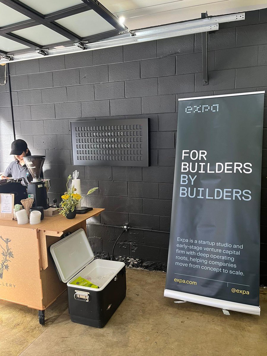 Excited to meet some new early stage B2B founders at our <a href="/expa/">Expa</a> x <a href="/upfrontvc/">Upfront Ventures</a> breakfast roundtable this morning! Only marginally more excited for the free mini quiches and lattes. 8 month preg Kristin hungry. #SFTechWeek