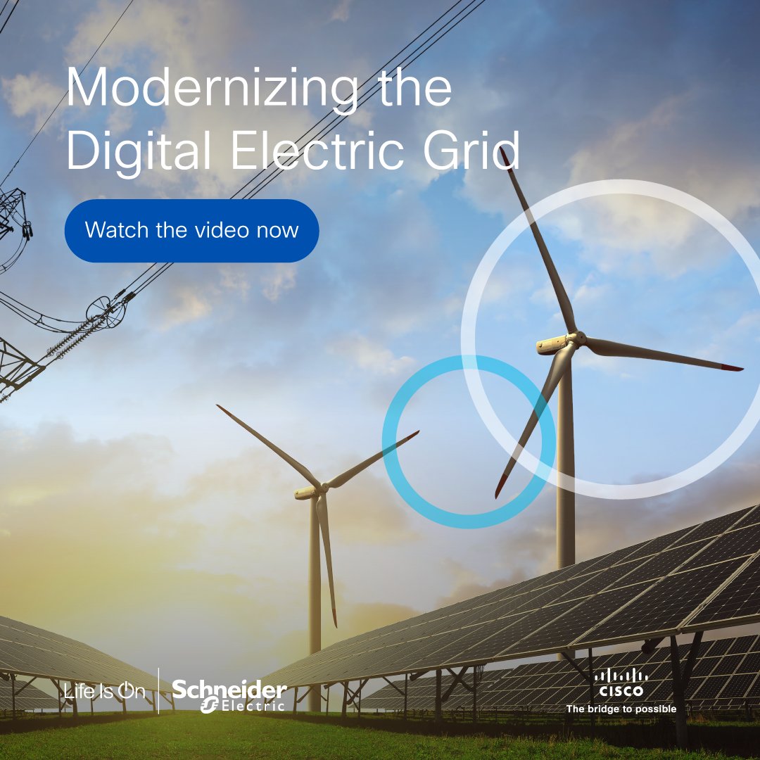 SosaRodrigo's tweet image. What does successful grid modernization look like? Join our industry experts as they discuss solutions to overcome grid modernization challenges. Watch Now. #LifeIsOn #ciscoiot
cs.co/6014OtrOK