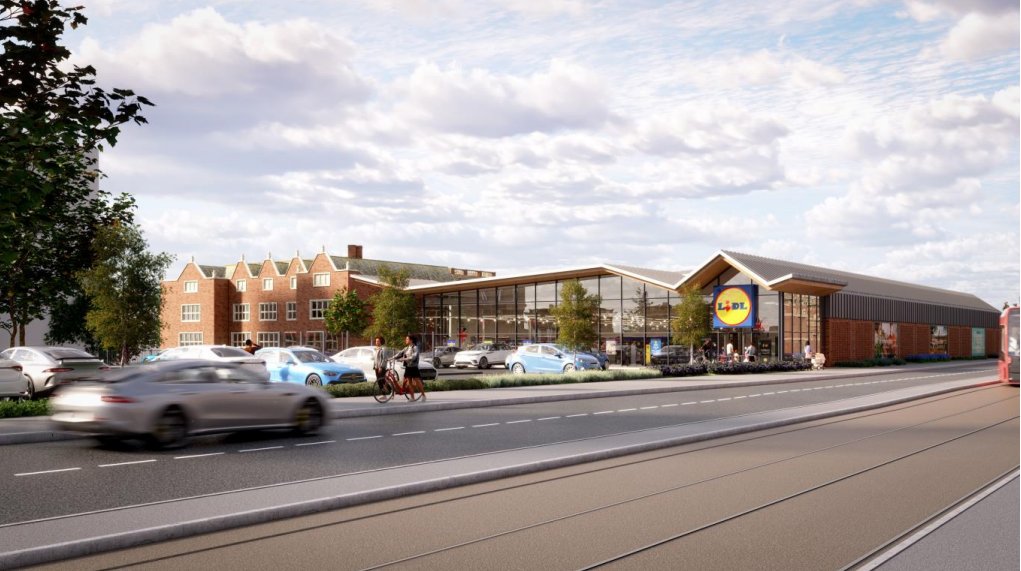 APPROVED: A new Lidl supermarket at a busy junction in Chorlton. It had been knocked back twice after residents and headteachers of nearby schools raised concerns about highway safety. Speed bumps, speed indicator devices, guard rails and bollards will be installed #LDReporter