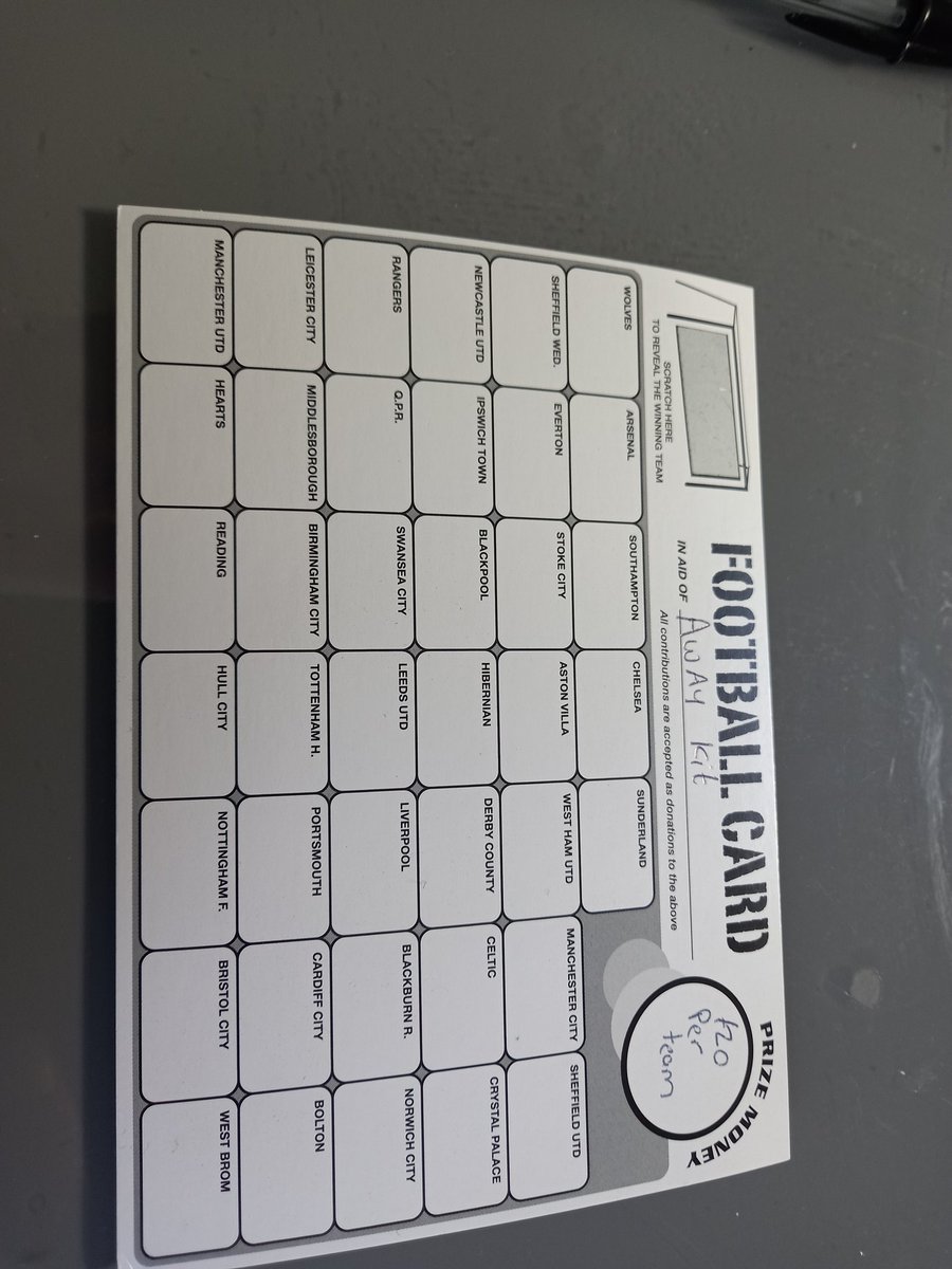 CwmbachRS's tweet photo. Calling all local businesses £20 a team the winner of the card will have their sponsor on the front of the away kit which will be worn by both the 1st and 2nd teams. Get in touch if interested. Winner will be revealed once all card had been sold and all money collected. https://t.co/aGRAeEejI3