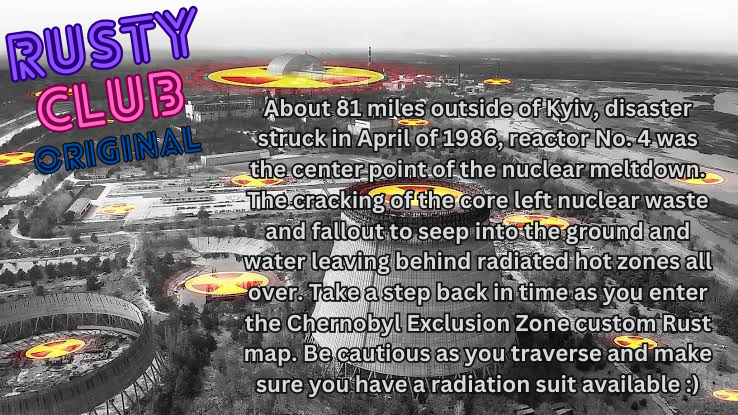 RustyClubUS's tweet photo. Today is the day! Server will be taken offline around 2p EST and should be available within 45 mins. We kick off the new monthly wipe schedule with the custom Chernobyl Exclusion Zone map and pride month!

#rust #rustyclub https://t.co/avIXDC3ovh
