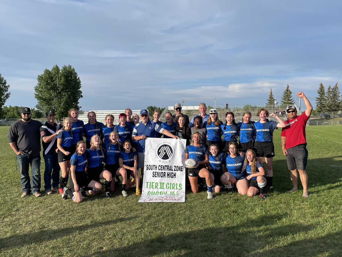 Couldn’t be more proud of this group! @highwoodhigh girls rugby Tier 3 15’c champs! Go Mustangs!!