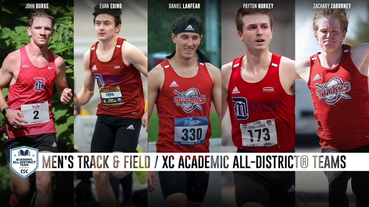 Five Titans Earn CSC Academic All-District® Men's Cross Country/Track & Field Team #DetroitsCollegeTeam ⚔️📕

🔗 bit.ly/3WJXos4