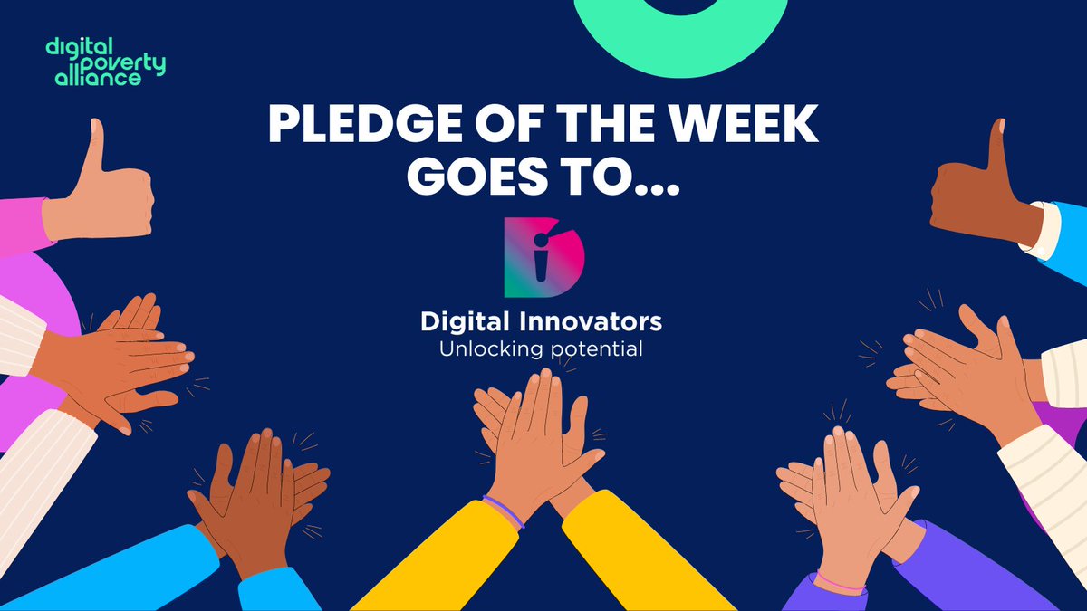 Digital Poverty Alliance 🧑🏻💻👩🏿💻👨🏼💻 (@digipovalliance) on Twitter photo The pledge of the week goes to..🥁 <a href="/DigiINnovators/">Digital Innovators</a> 🎉
They're aiming to create a digital hub located in a community centre, staffed with digital champions to help the community to be confident in using digital devices👏
Pledge to end #DigitalPoverty👇
digitalpovertyalliance.org/pledge-portal/ The pledge of the week goes to..🥁 <a href="/DigiINnovators/">Digital Innovators</a> 🎉
They're aiming to create a digital hub located in a community centre, staffed with digital champions to help the community to be confident in using digital devices👏
Pledge to end #DigitalPoverty👇
digitalpovertyalliance.org/pledge-portal/