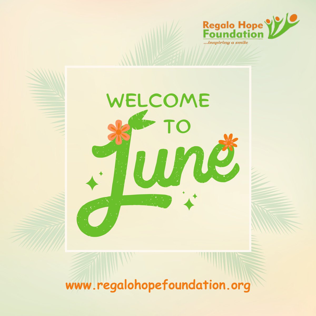 Welcome to the month of June.

#regalo #fortheloveofhumanity #fortheloveofmankind #welovewhatwedo #wewontstop #werisebyliftingothers #touchinglives #togetherwerise #togetherwecan #togetherwechangetheworld #impactmakers #impactfulliving #socialimpact #regalohopefoundation