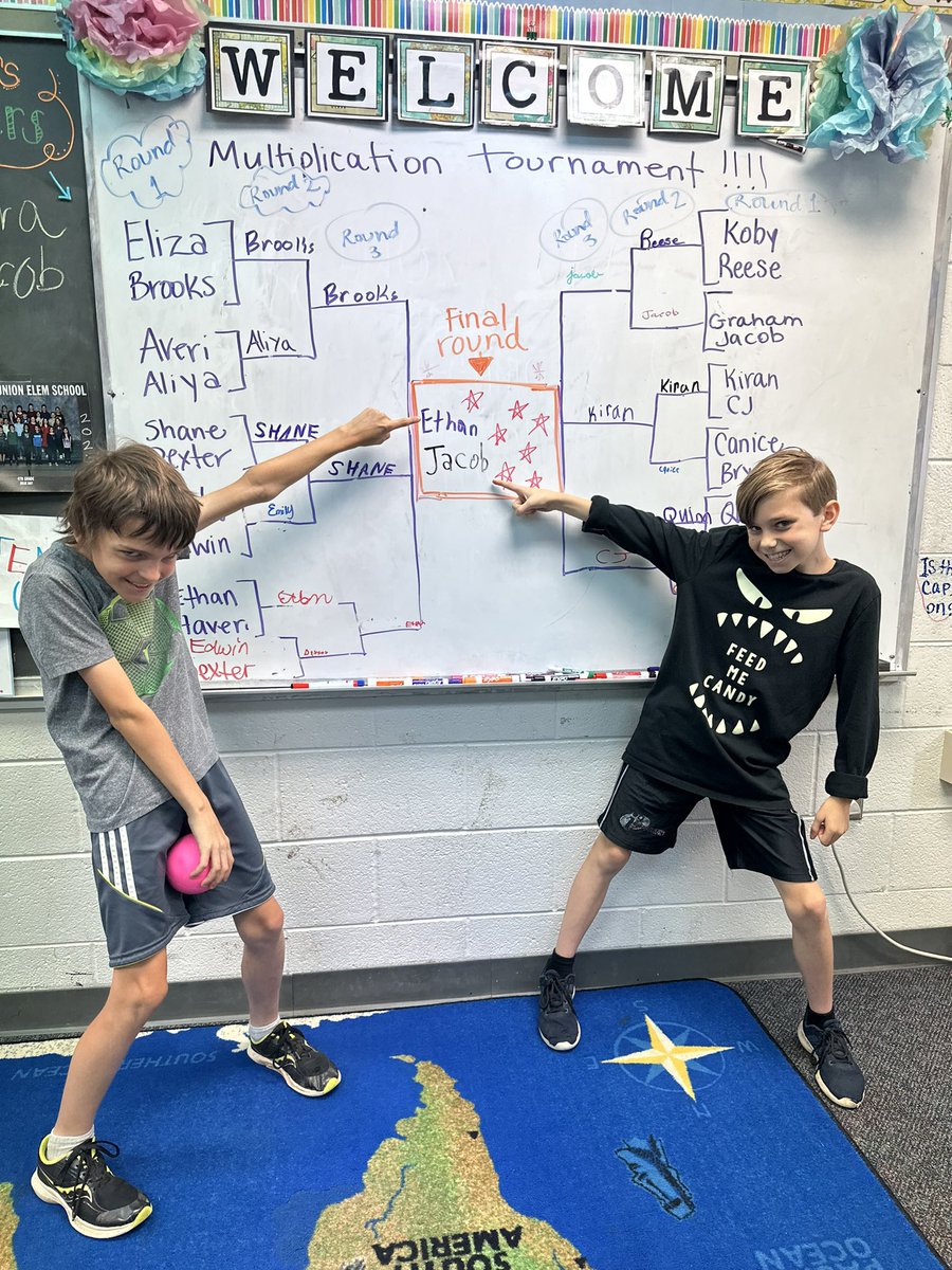 haystravelers's tweet photo. After a few tough rounds, we finally have a multiplication fact champion!!!! These boys know their facts!! @PleasantUnionYR #multiplicationfacts #tournament #junemadness https://t.co/80iaZxSB4A