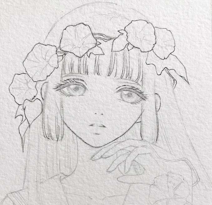 中途半端ですが、寝ます。。。 絵には「熟慮」と「思い切り」がどちらも必要。と最近感じてます🥱