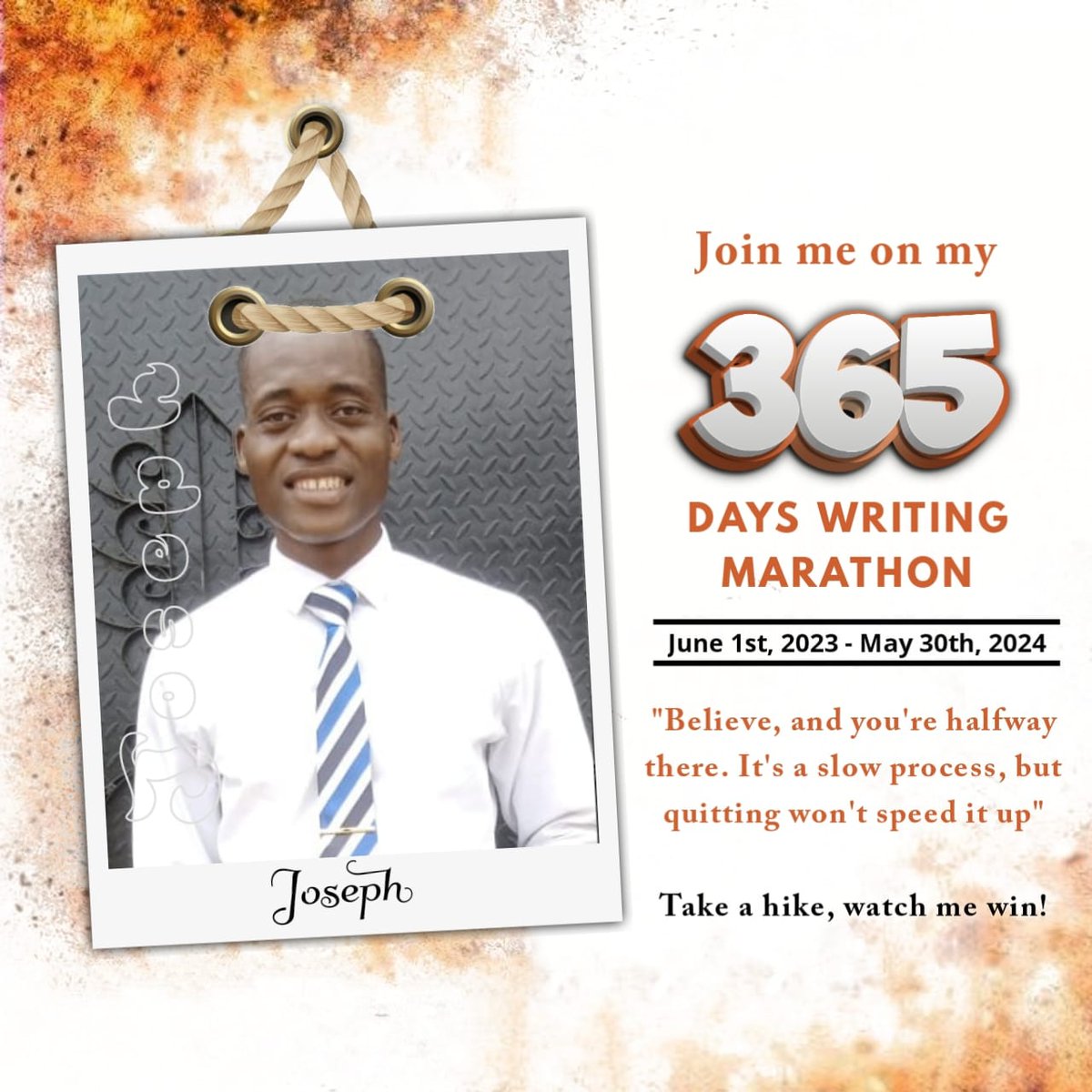 This thrilling journey starts today! 
I can do it.
I will do it.

#the365wm 
#the365writingmarathon