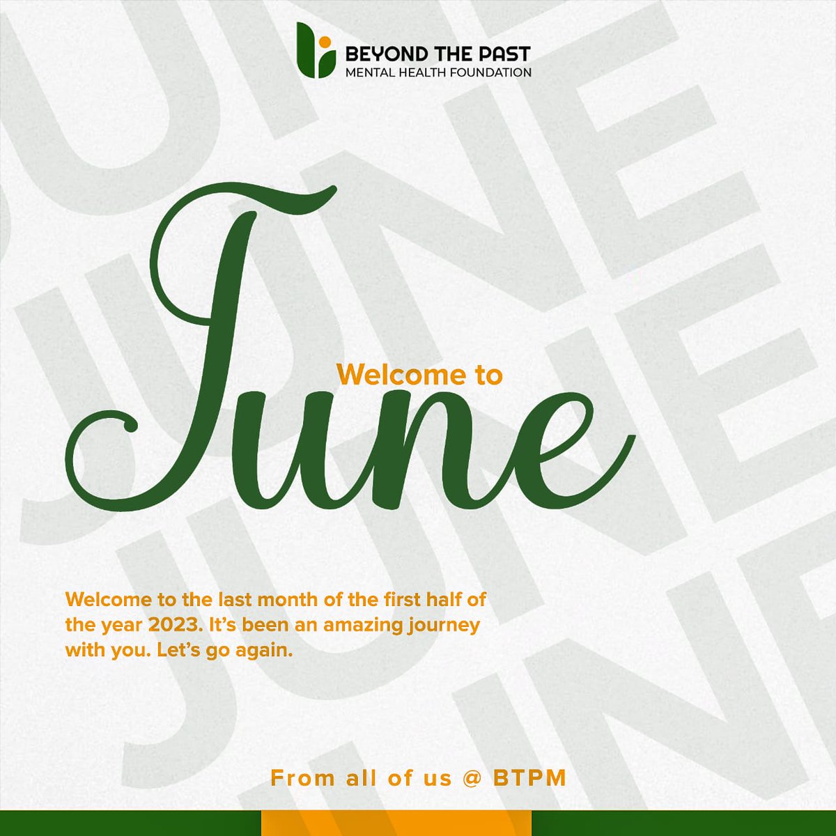 BTPMFoundation's tweet photo. Happy new month from all of us @btpmfoundation
We wish you a prosperous month, and yes, don't forget to spread love cos that way, we can make the world a better place ❤️
.
.
.
#newmonth #mentalhealth #mentalhealthandyou #positivity #ngoinosun #mentalhealthinosun https://t.co/5OW2EVsSYi