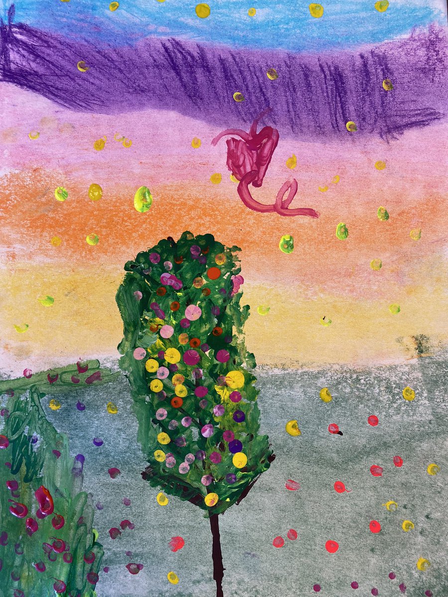 Artwork by Vera in PreK. 💜