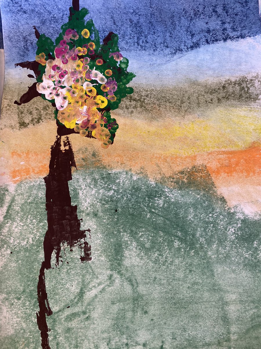 Artwork by Michael in PreK. 💜