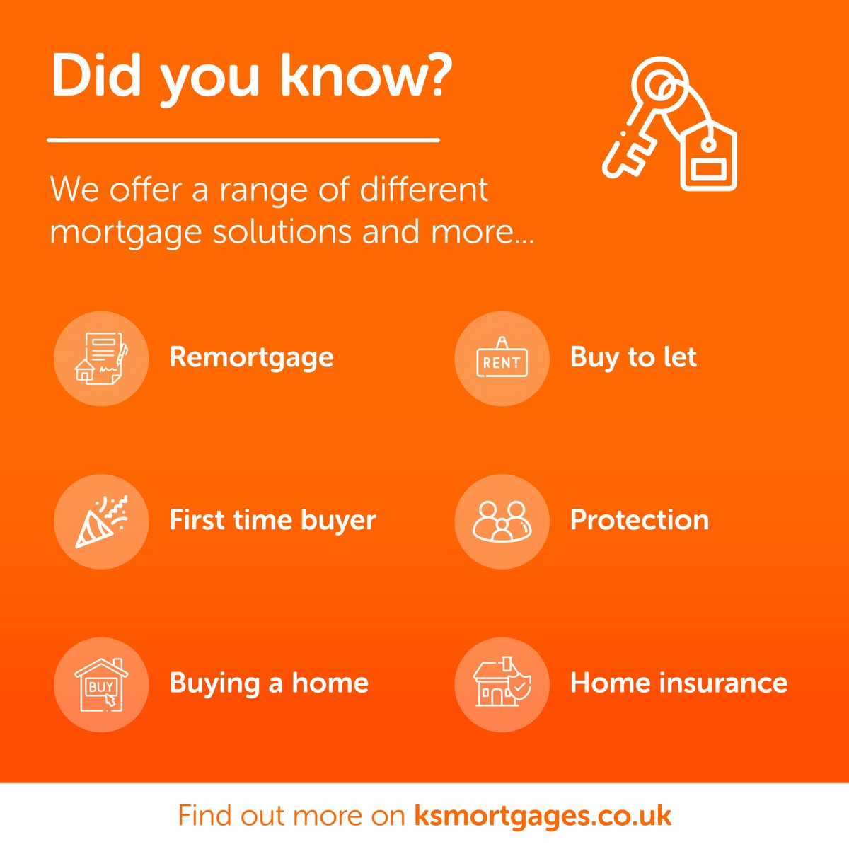 Our main aim is to make mortgages easy! We offer a wide range of mortgage solutions and a team of friendly advisers ready to advise you on your next steps. Click the link to get in touch bit.ly/3KvJmVm  

#mortgages #mortgageadvisers #homeinsurance #ourservices