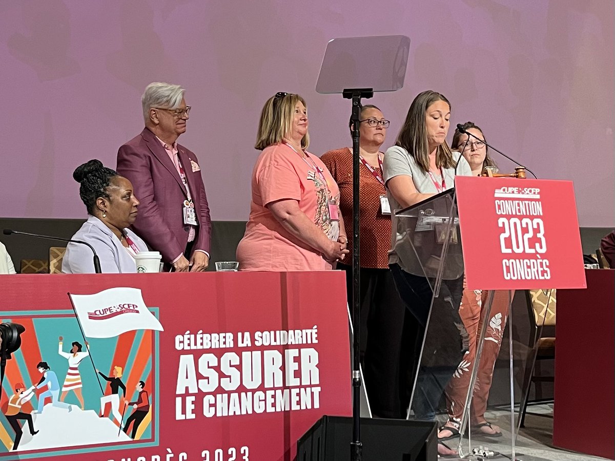 Proud to be a guest at @CUPEOntario’s #cupeon23 Convention!

#SolidarityForever