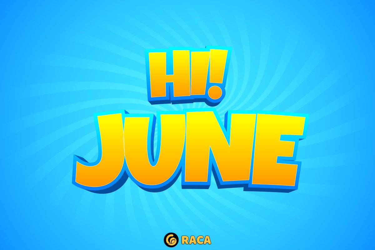 ☀️Welcome June! 
🚀Ready to dive deeper into #web3 and the #metaverse. Looking forward to more innovation, exploration, and a growing community in this shared digital realm. Let's shape our future together! #HelloJune #RACA #RACAfamily