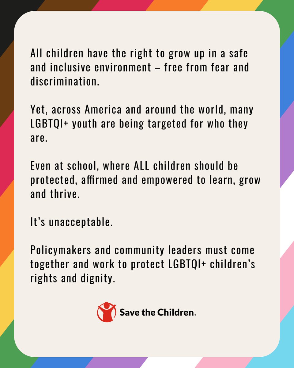 We are proud to stand with every child.

Happy Pride Month! 🏳️‍🌈🏳️‍⚧️
