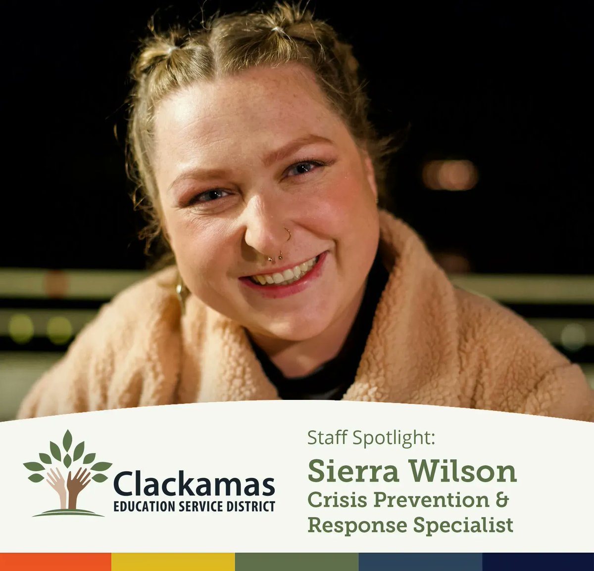 “We go into schools at the hardest time of people’s lives &amp; provide aftercare...anything we can do to support the well-being of students &amp; staff." Learn about the Clackamas Regional Flight Team &amp; CESD Crisis Prevention &amp; Response Specialist Sierra Wilson: buff.ly/3C6wj98