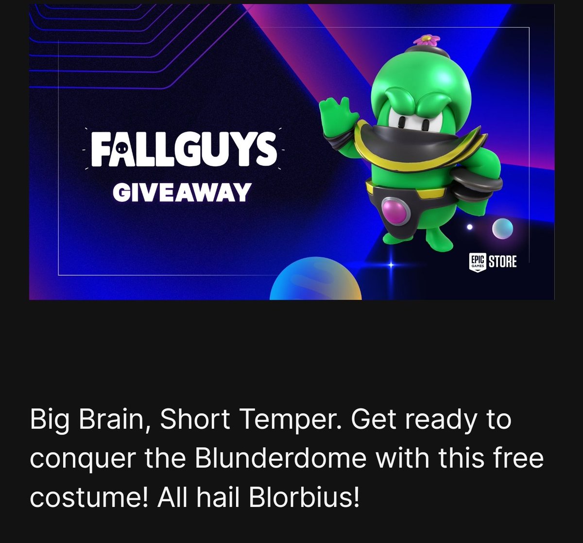 Fall Guys players are getting a new skin for free