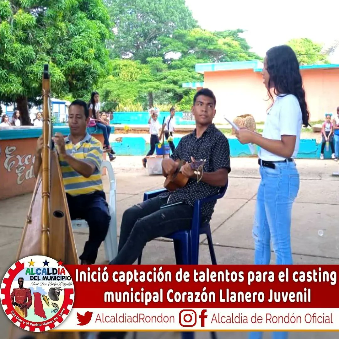 #01Jun 🤠Inició captación de talentos para el casting municipal Corazón Llanero Juvenil

#ConDiosyElPuebloVamosPaLante

#LasMercedesdelLlanoGuarico
#LasMercedesDelLlano 
#Guarico
#GobiernoDeGuarico
#IntegraciónEnLaDiversidad
#GuáricoEnProgresoDeportivo

instagram.com/p/Cs9BGQtOb4A/…