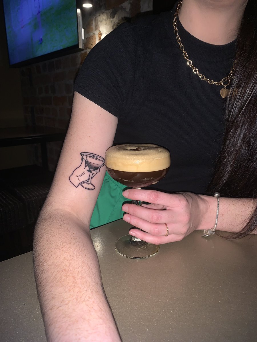 kassi_klower's tweet photo. Espresso martini’s and devil babies to match my angel baby. 🖤 https://t.co/nH424phUDR