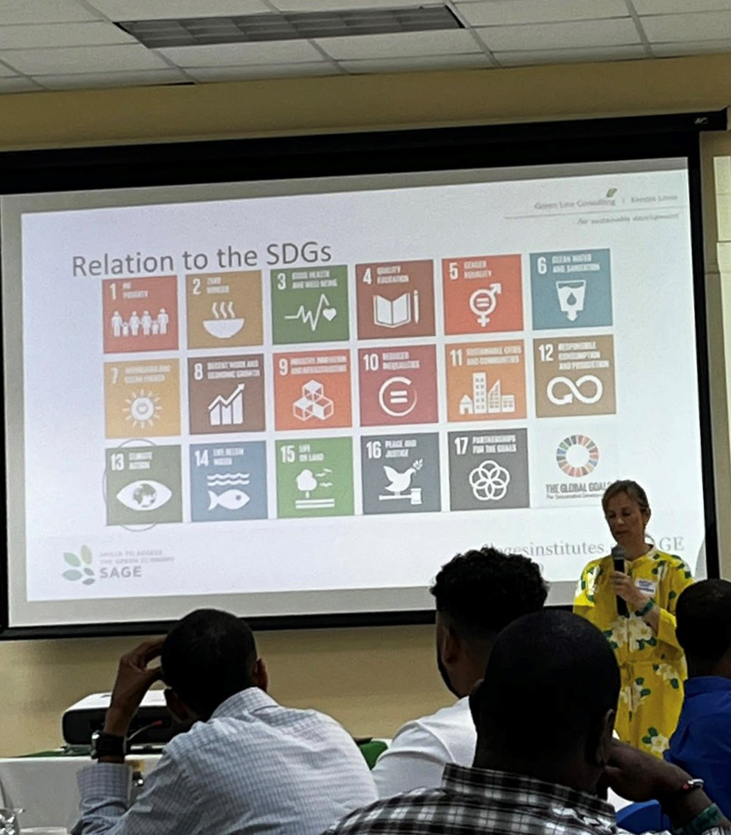 Pleased to be participating in climate change and green skills workshop w <a href="/CICan_SAGE/">SAGE</a>  partners in St Lucia, Dominica, Jamaica, Grenada, Guyana, Belize and <a href="/CollegeCan/">Colleges and Institutes Canada</a> . Important discussions on role of TVET sector in equipping learners w skills for CC mitigation and adaptation.