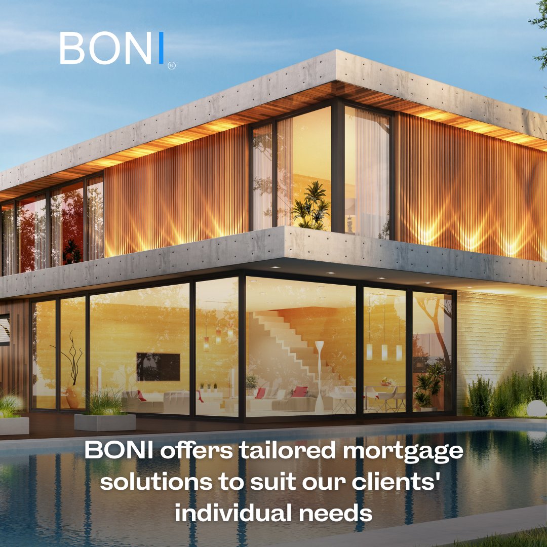 At BONI, we take the time to understand your personal circumstances and offer a bespoke product only a specialist lender can provide.

To find out more about our bespoke #mortgages, speak to a member of our team on 1-869-469-7770 or info@boniltd.com