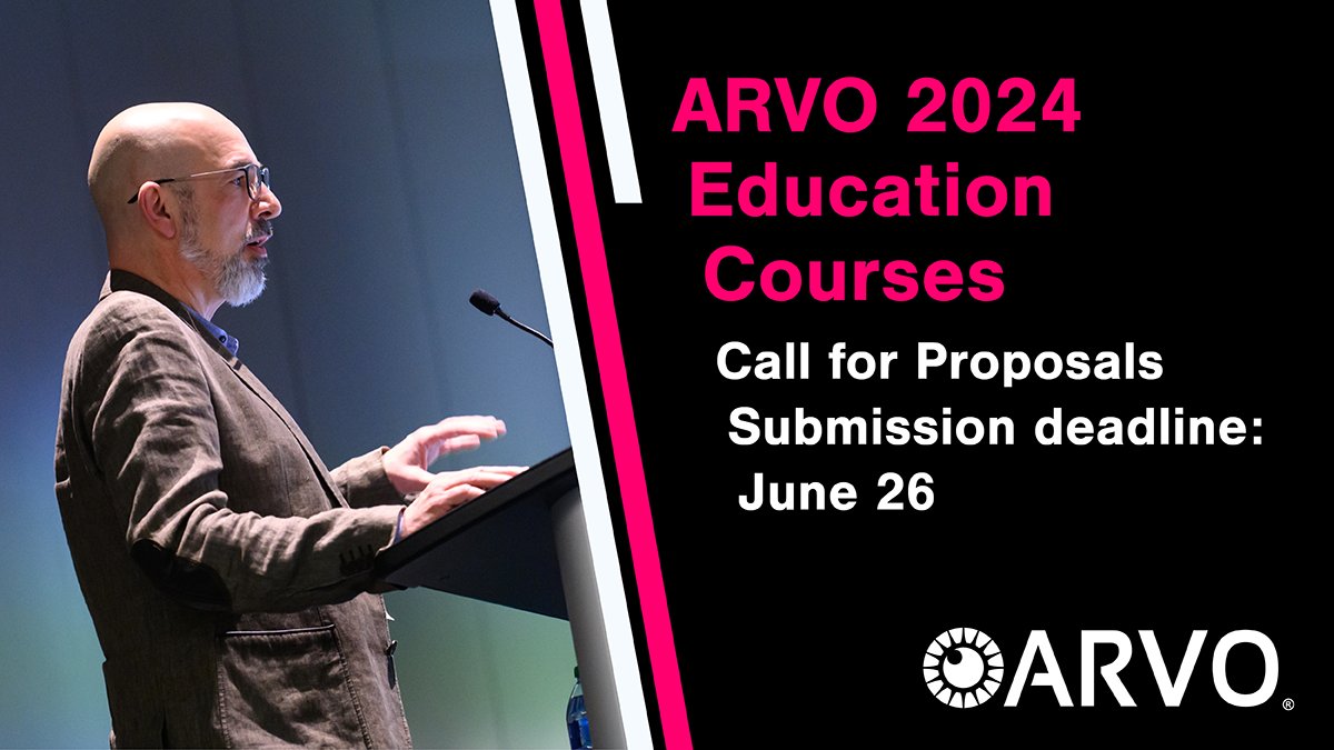 ARVO on Twitter "Submit your proposal to organize a half/fullday pre