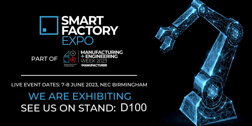 Smart Factory @MandEWeek here we come! 

Looking forward to sharing #additivemanufacturing applications and inspiration for how to achieve quick wins in adopting #3Dprinting in manufacturing.

Stop by stand D100 to chat to our engineers and see 3D printers in action