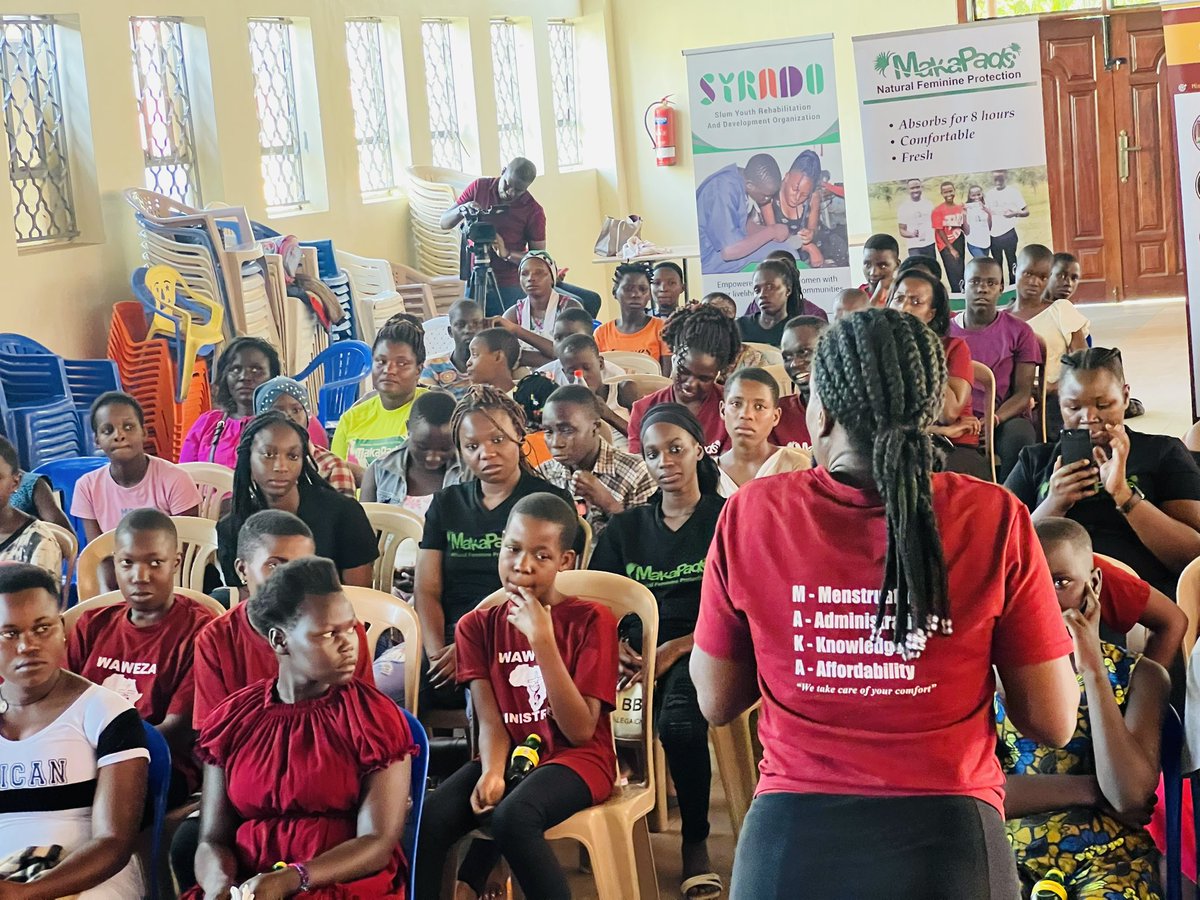 MakaPads (@maka_pads) on Twitter photo Like the drive we organised with <a href="/syradouganda/">Slum Youth Rehabilitation and Development Organiza</a> to provide sanitary pads for the girls/women in Kamwokya slums. Like the drive we organised with <a href="/syradouganda/">Slum Youth Rehabilitation and Development Organiza</a> to provide sanitary pads for the girls/women in Kamwokya slums.