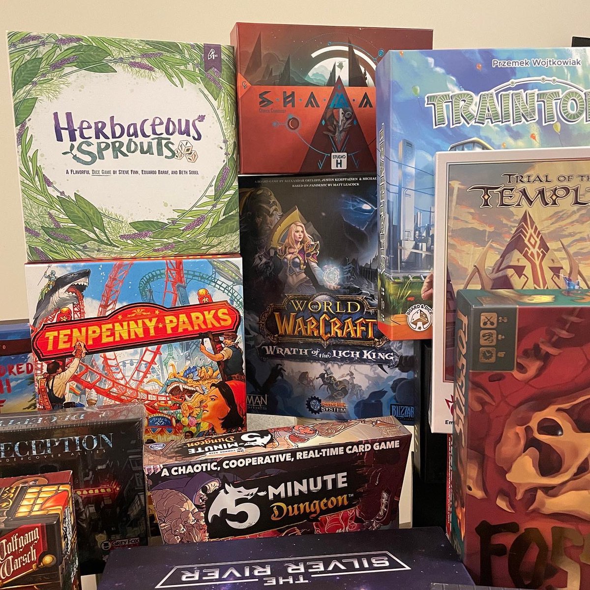 thisisroom51's tweet photo. The BIG REVEAL IS HERE! Here are all the games we will be GIVING AWAY during our 12hr marathon this Saturday 6/3!!! We cannot wait!😁✨.
.
Stay tuned for some surprises from our sponsors @ArcaneWonders @Pandasaurusgame @BoardAndDice https://t.co/8pFk9rQNuJ